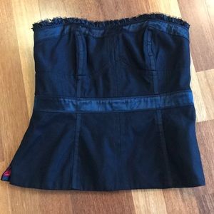 White House Black Market Black Bustier